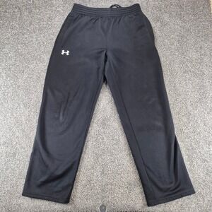 Under Armour Sweatpants Mens Medium Black Fleece Lined Athletic Pants